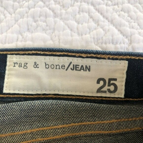 Rag and Bone "The Crop Jean" in Alderly Raw Hem Woman's Sz 25 Sold on REVOLVE - Picture 5 of 11